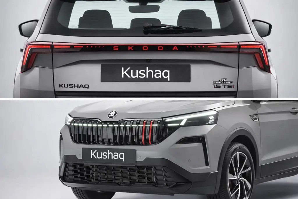 Kushaq facelift Monte carlo