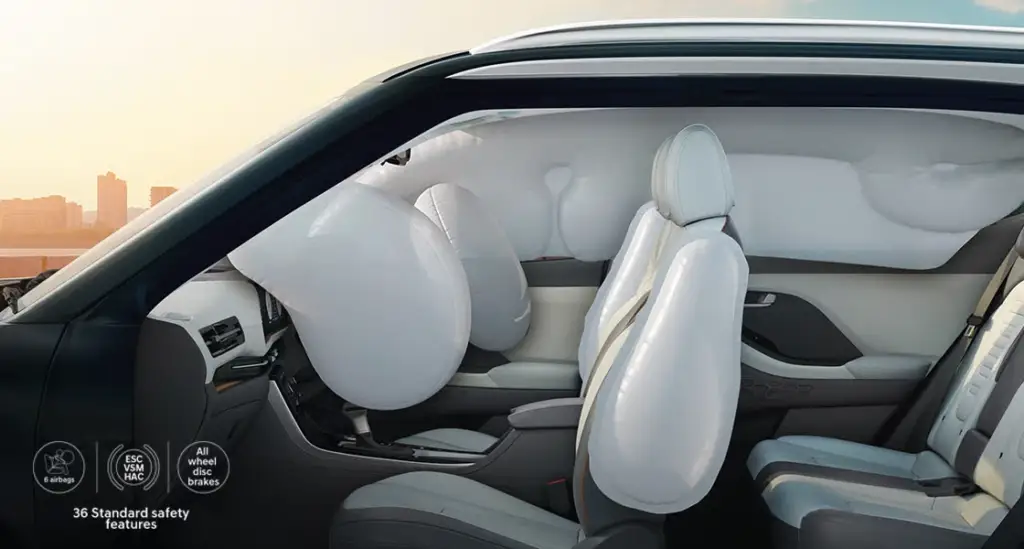 six airbag standard creta