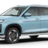 Front-side view of Hyundai Creta EV 2025 showcasing its electric SUV design and features in India
