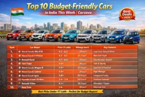 top 10 Budget Friendly Car | Carzovo