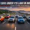 top Suvs under 15 lakh | car