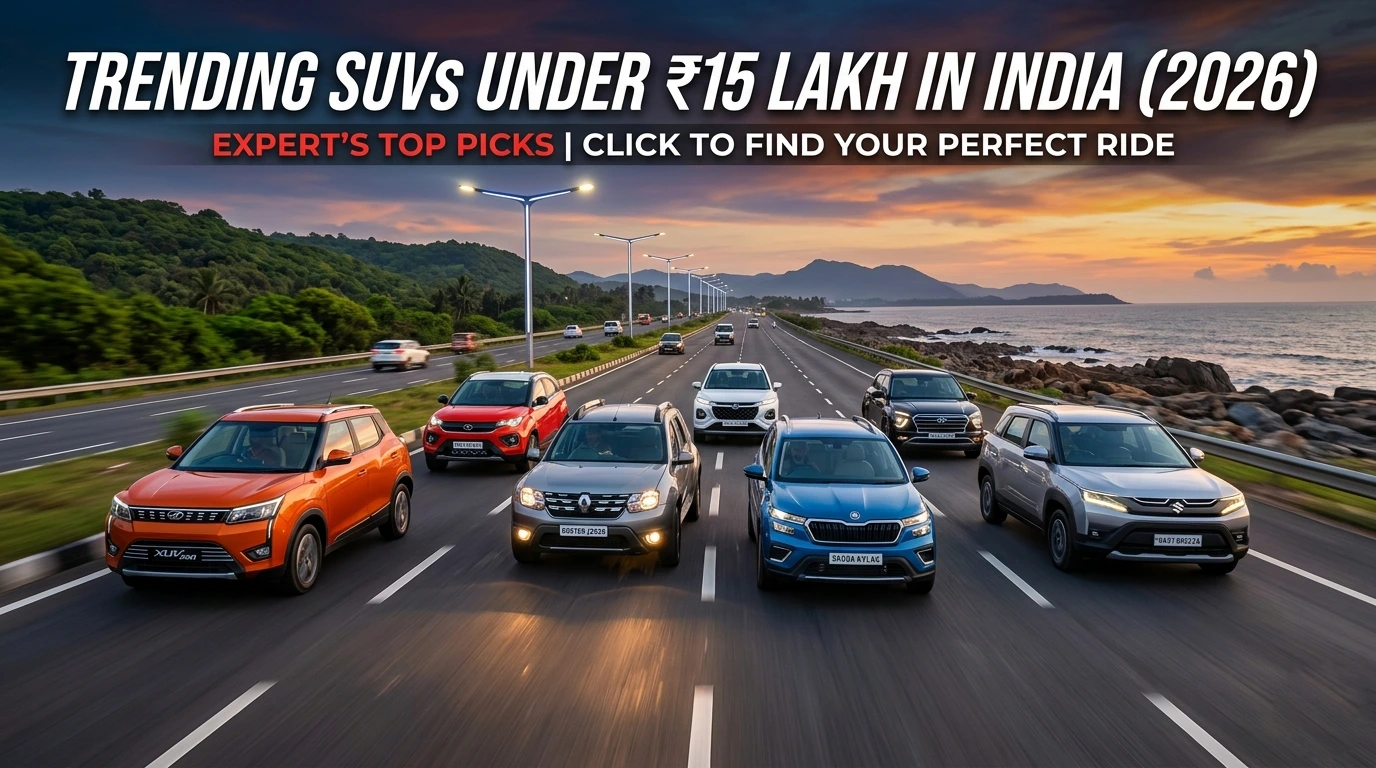top Suvs under 15 lakh | car