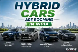 Top hybrid cars in India 2026 including Hyryder, Grand Vitara, Innova Hycross and Honda City e:HEV
