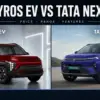 kia syros ev vs tata nexton ev 2026