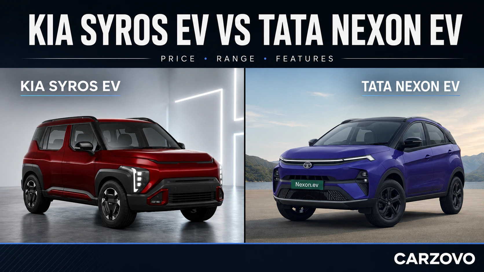 kia syros ev vs tata nexton ev 2026