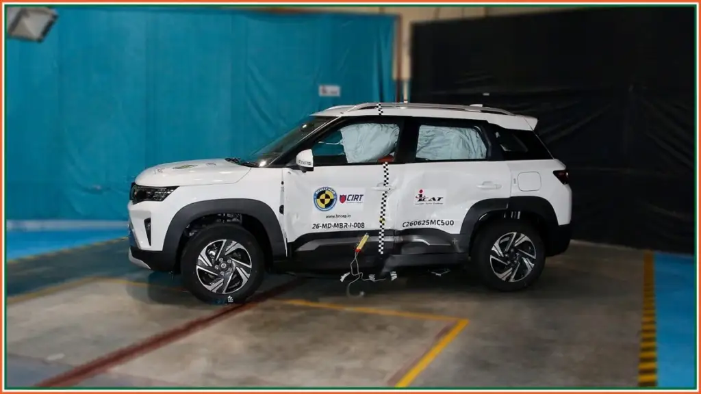 side impact by BNCAP test on new Brezza facelift latest image