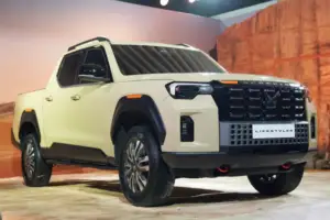 Mahindra Scorpio Lifestyler pickup truck front three quarter view