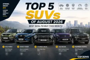 Top 5 SUVs in India August 2026