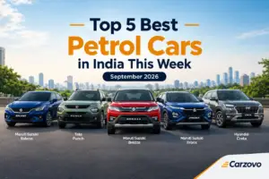 Top 5 best petrol cars in India this week September 2026 - Carzovo