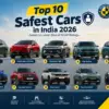 Top 10 safest cars in India 2026 with Bharat NCAP 5 star ratings