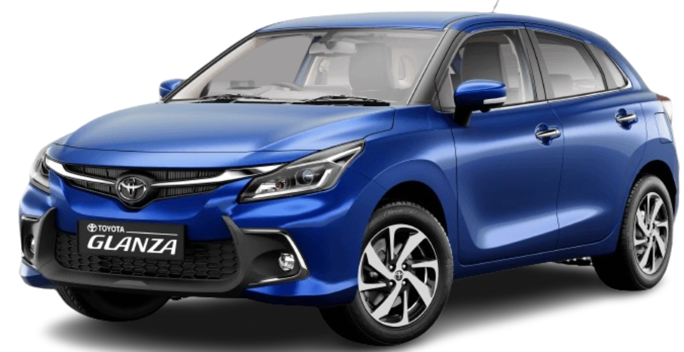Toyota Glanza 2026 red premium hatchback in India | Carzovo