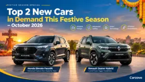 Honda Elevate facelift and Renault Duster Hybrid SUVs for the October 2026 festive season in India